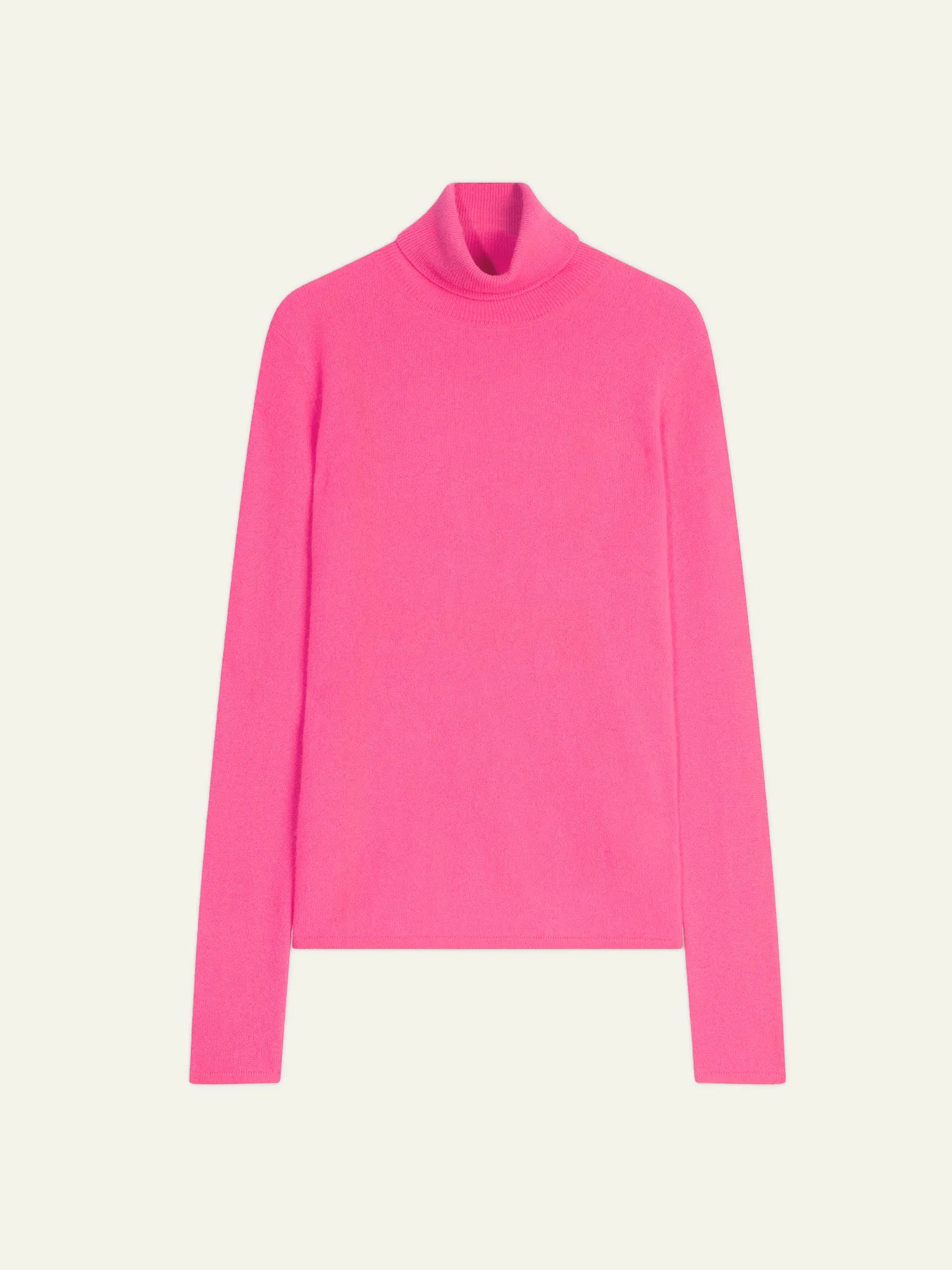 BISE Pullover Rollkragen Neonrosa