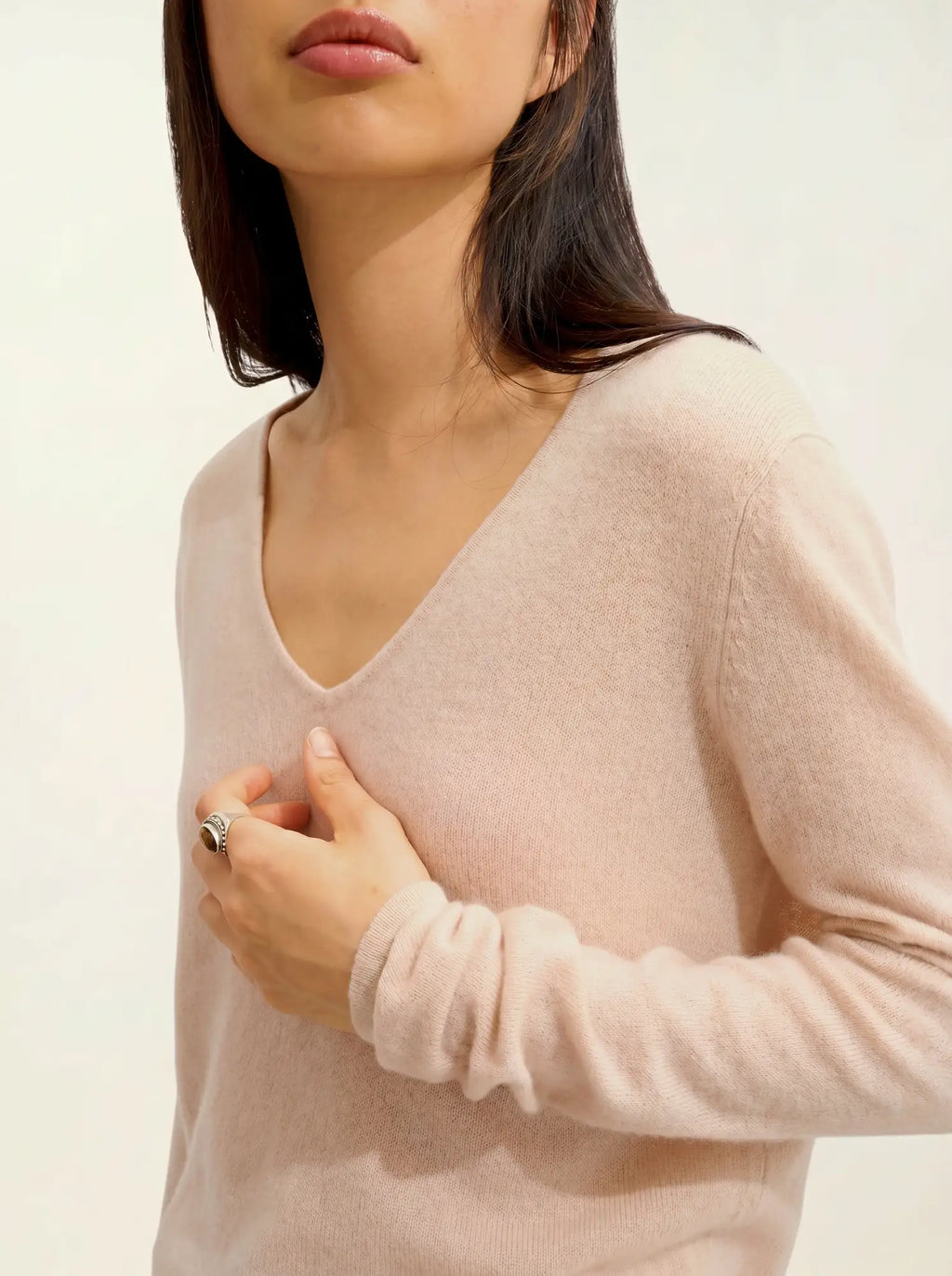 GALISE pull col V nude