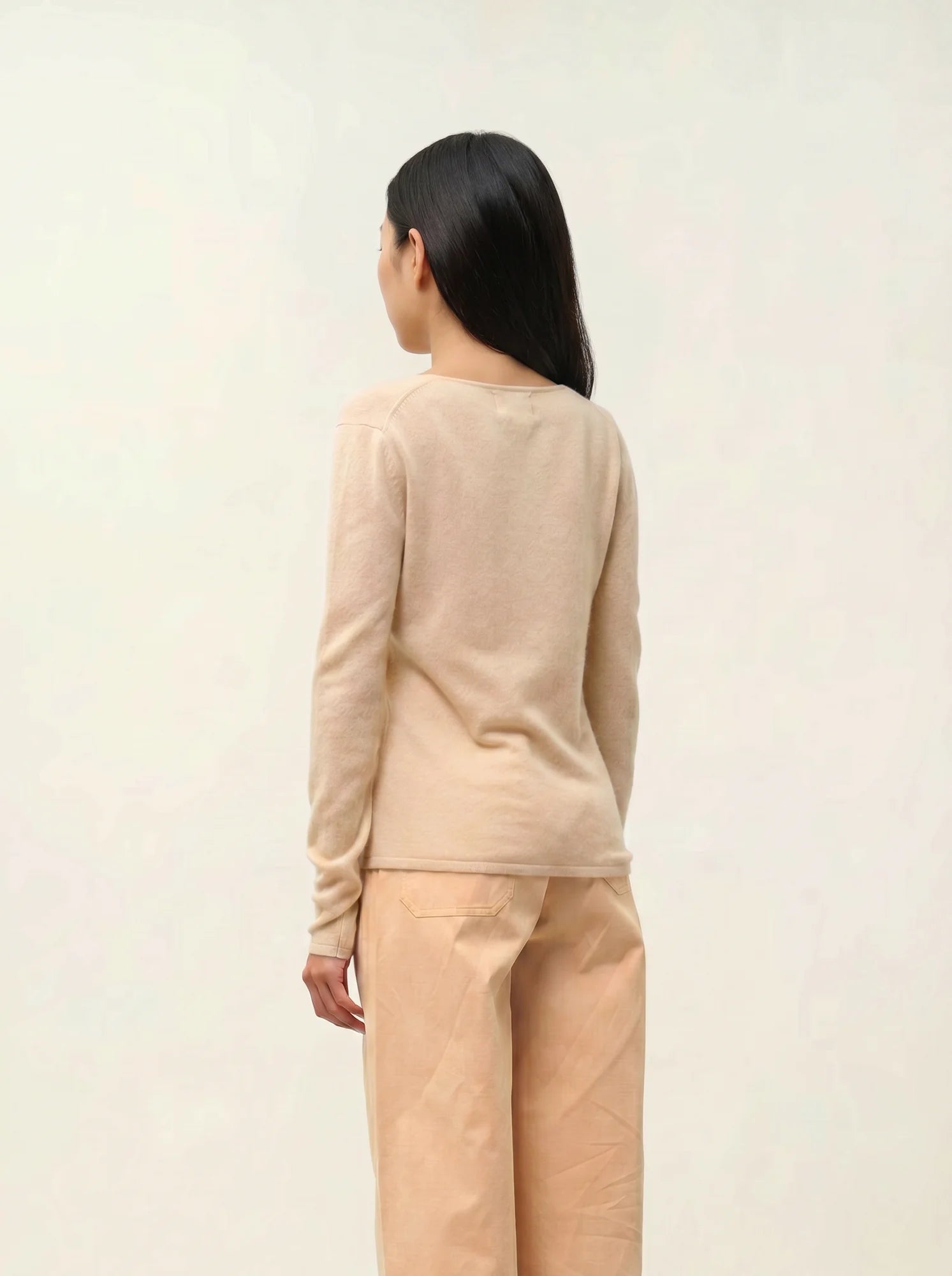 GALISE pull col V beige