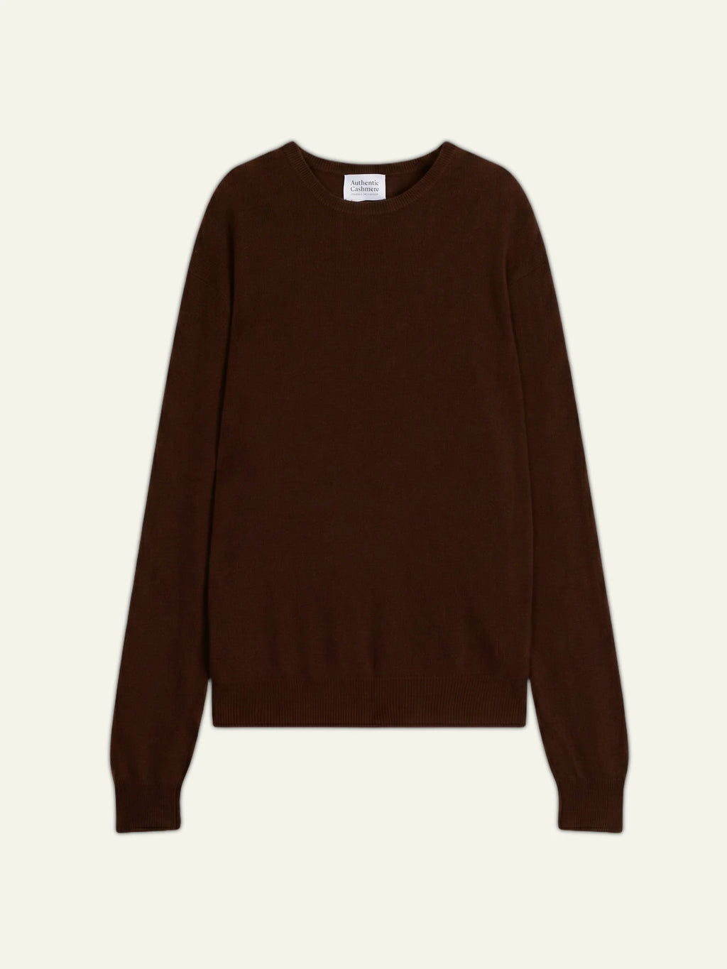 AIGLIÈRE pull col rond café