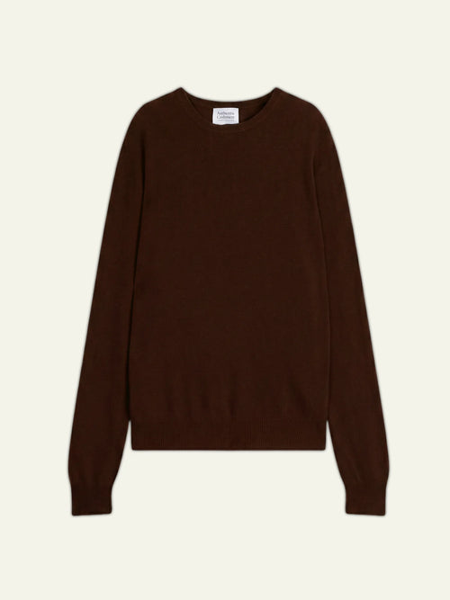 AIGLIÈRE pull col rond café