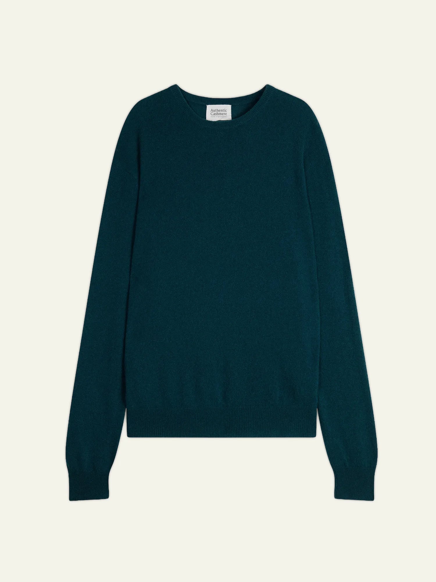 AIGLIÈRE pull col rond vert canard