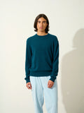 AIGLIÈRE pull col rond vert canard
