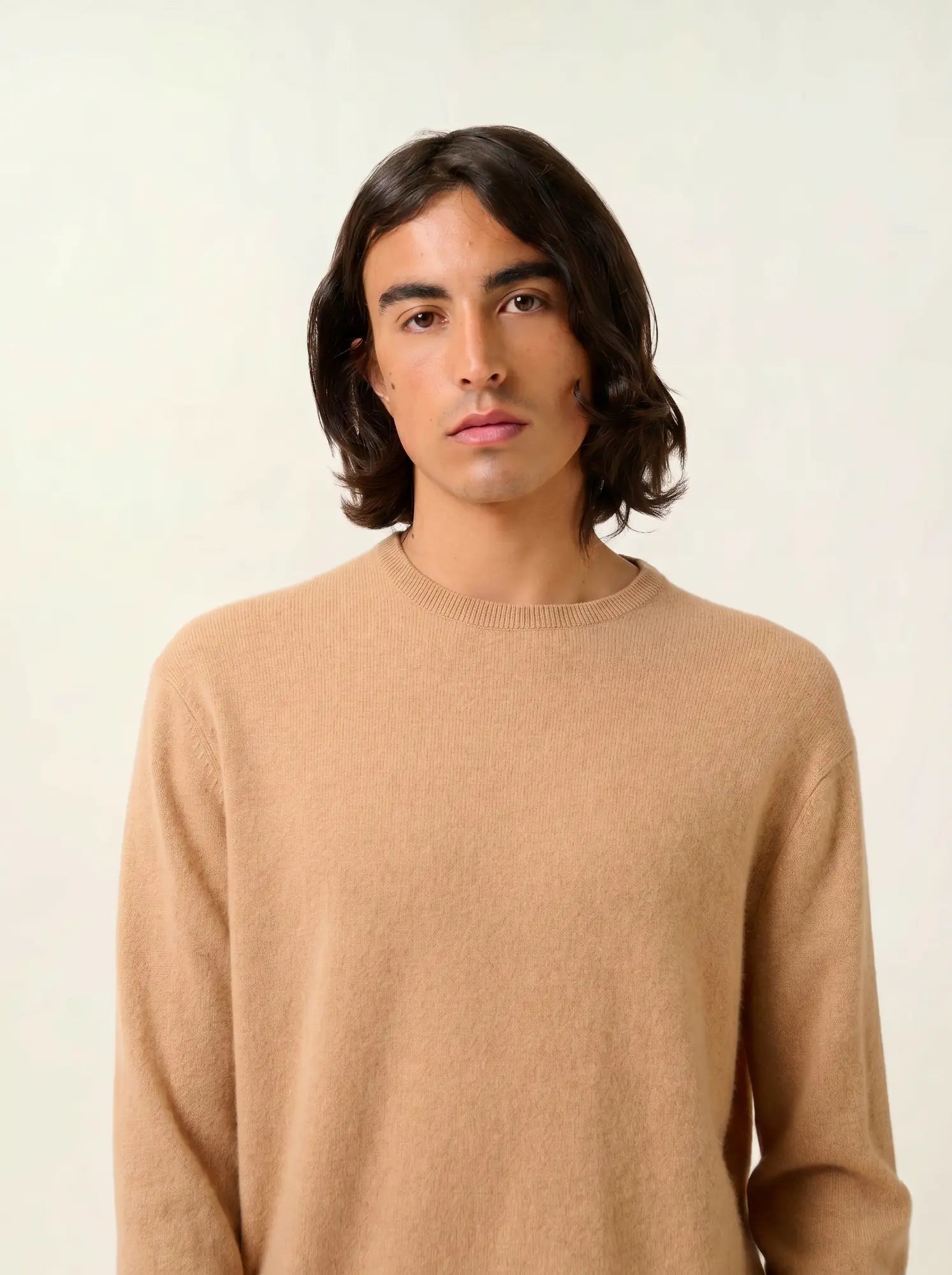 AIGLIÈRE pull col rond sahara