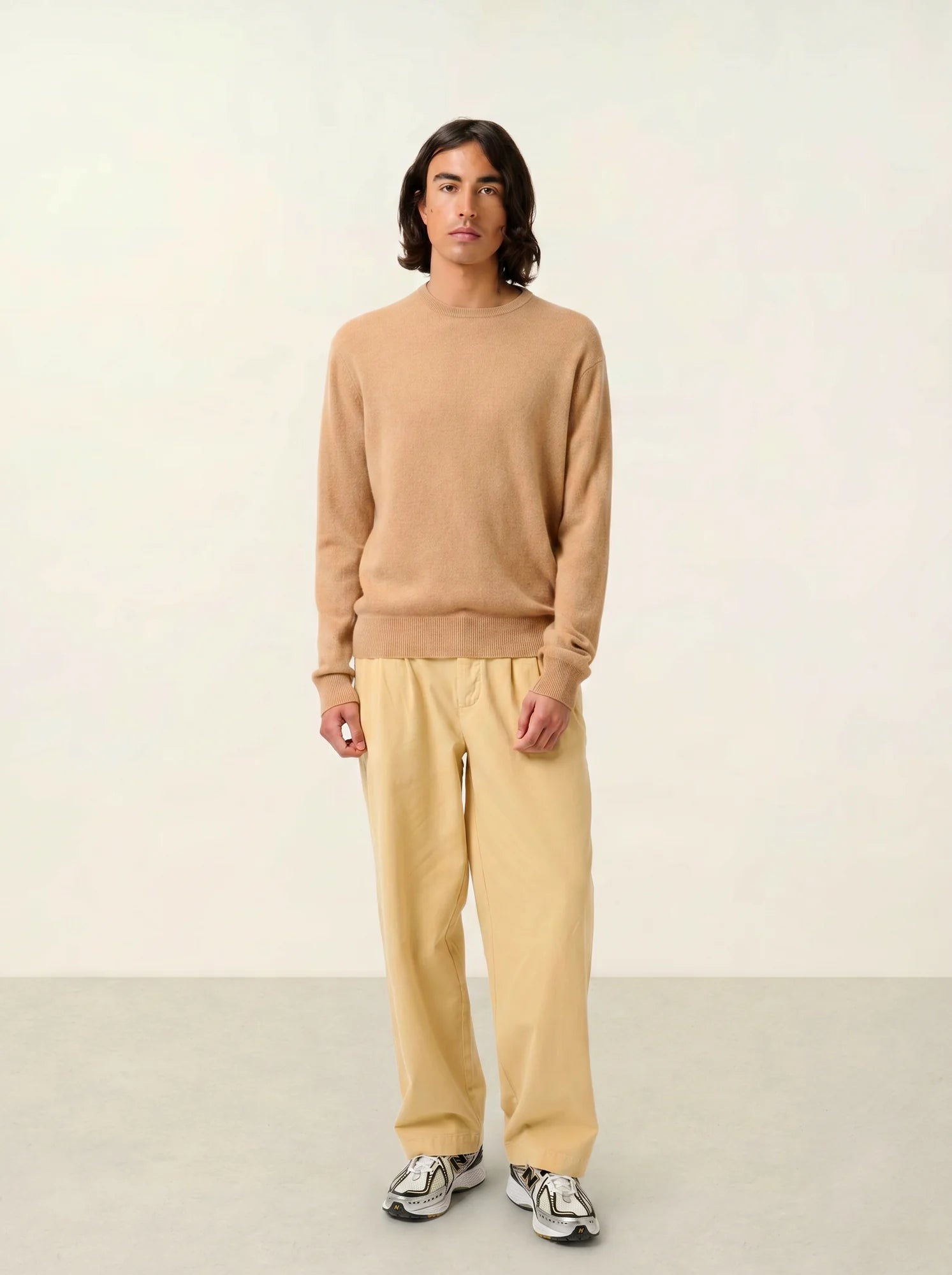 AIGLIÈRE pull col rond sahara