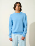 AIGLIÈRE pull col rond bleu bébé