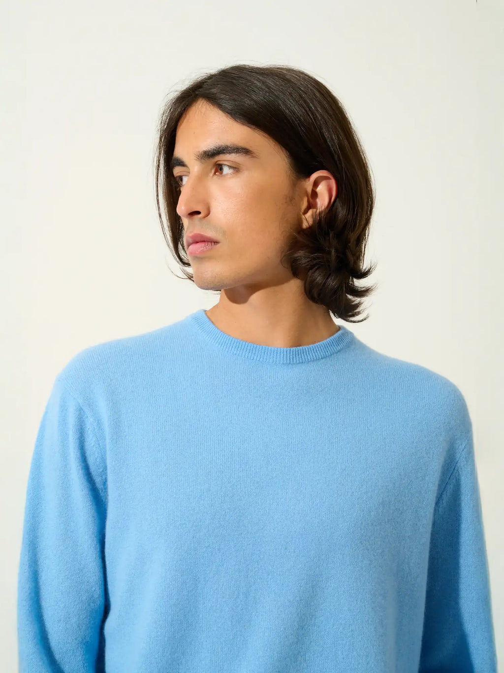 AIGLIÈRE pull col rond bleu bébé