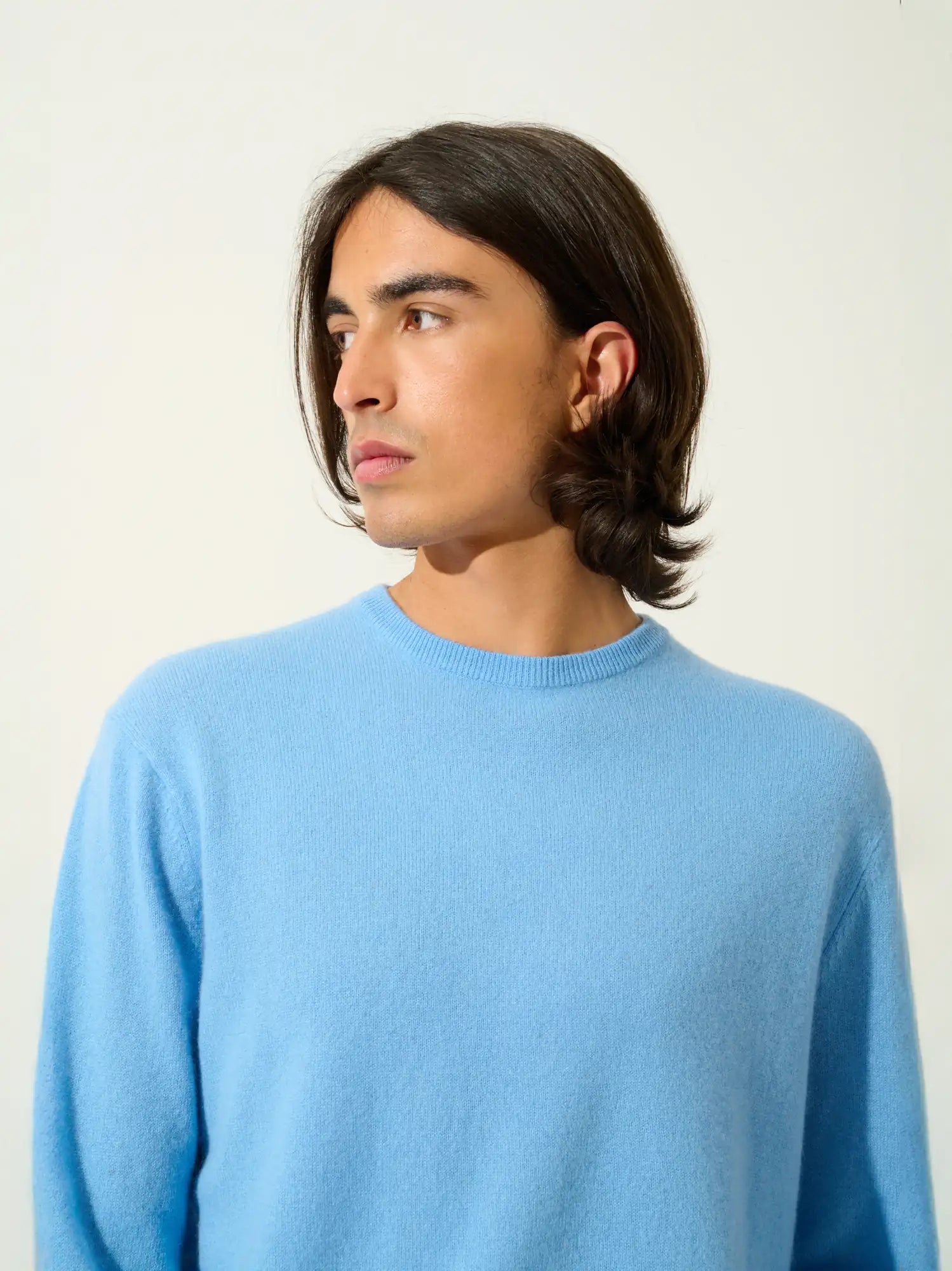 AIGLIÈRE pull col rond bleu bébé