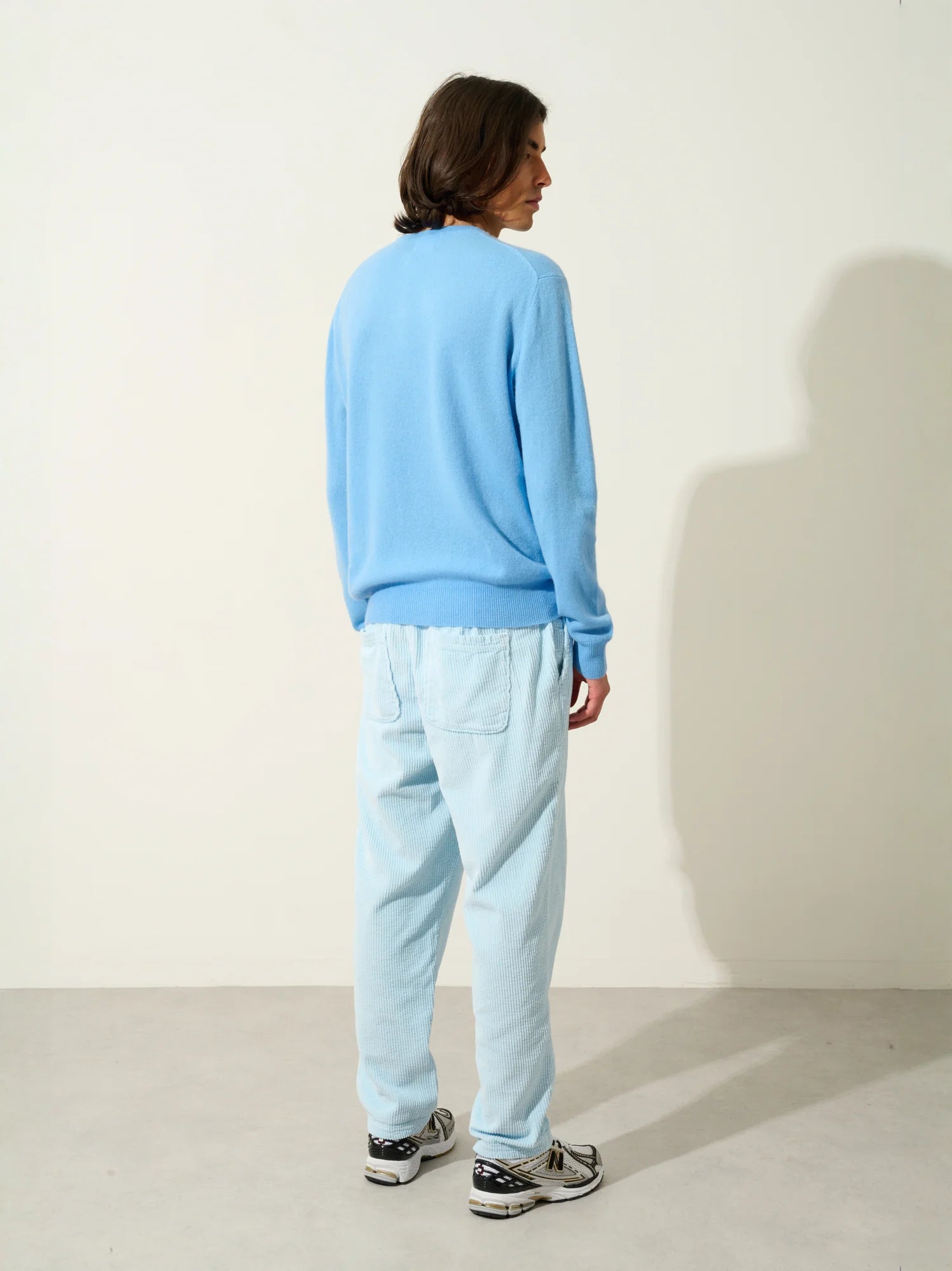 AIGLIÈRE pull col rond bleu bébé