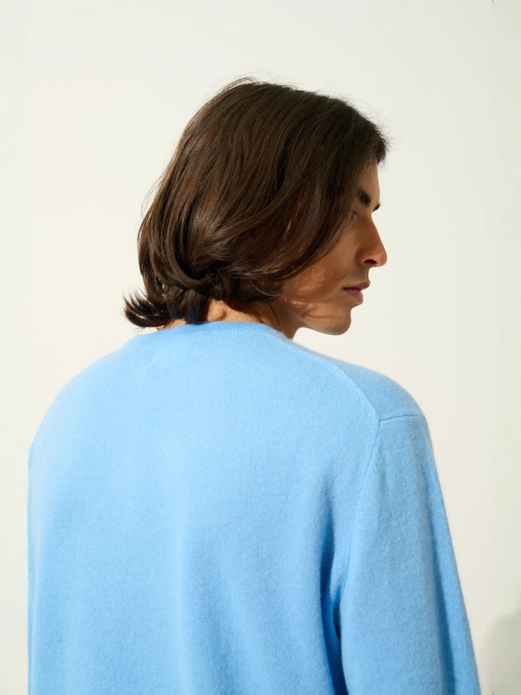 AIGLIÈRE pull col rond bleu bébé