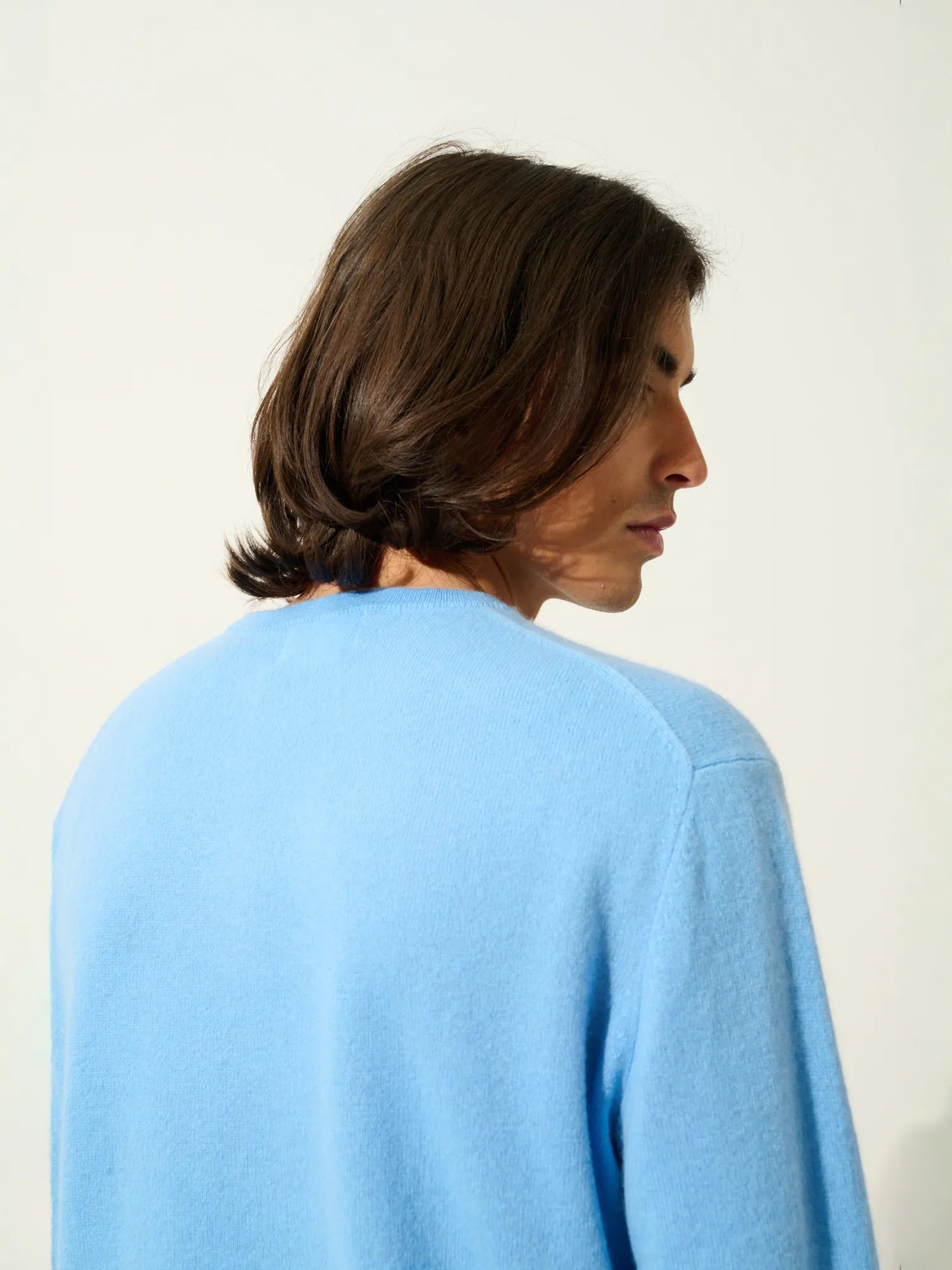 AIGLIÈRE pull col rond bleu bébé
