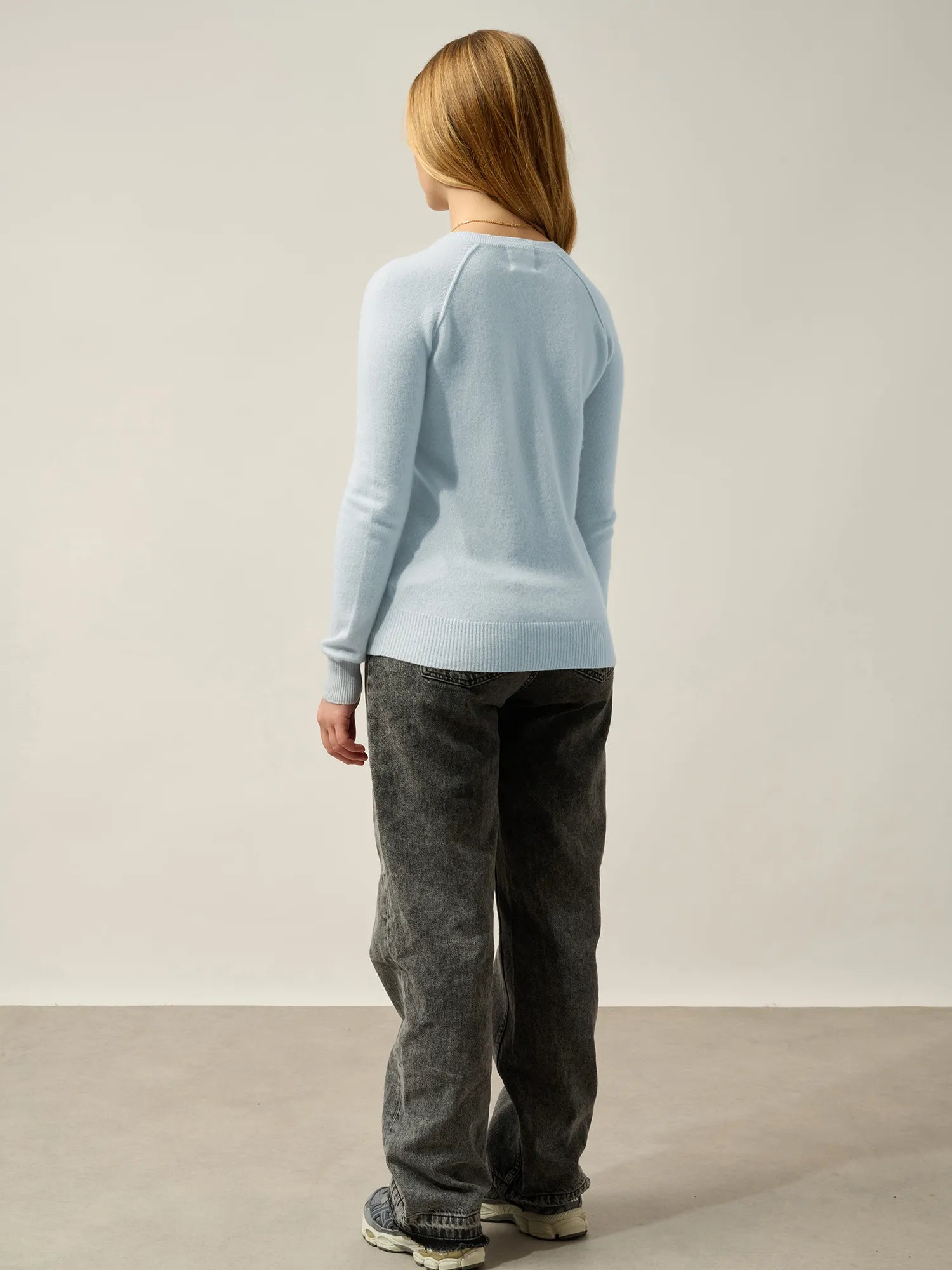 ETRET Pullover Rundhalsausschnitt Frostblau