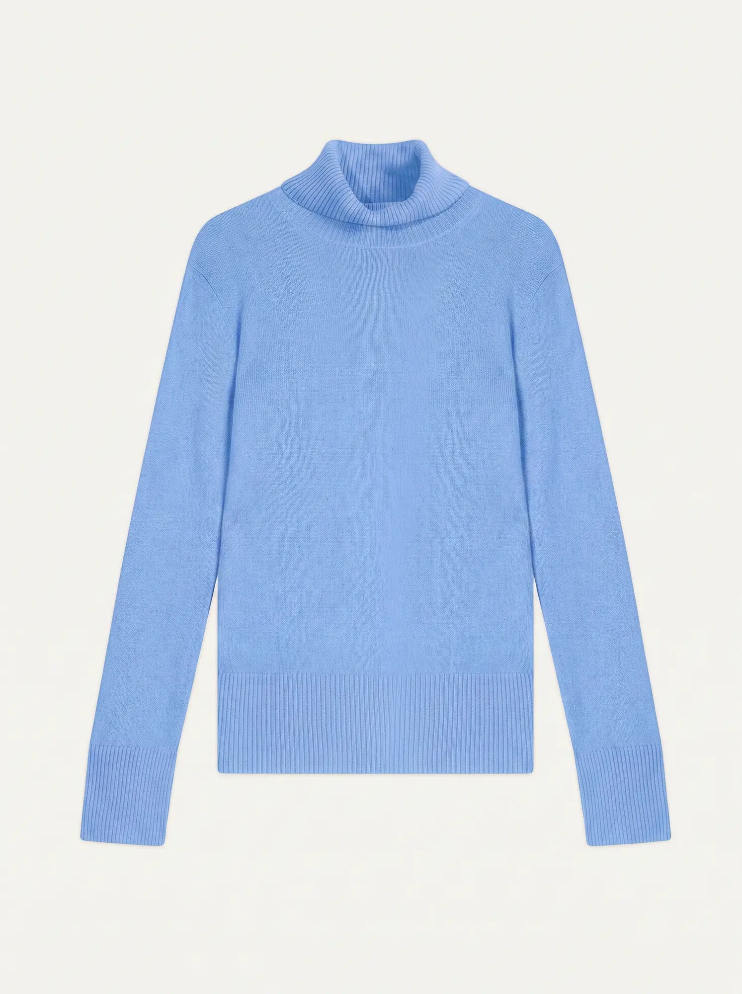 FORNET pull col roulé bleu bébé