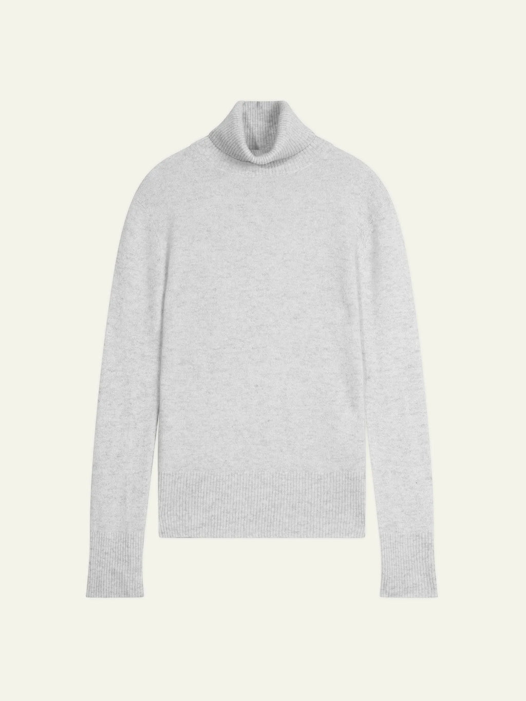 FORNET sweater turtleneck heather pearl grey