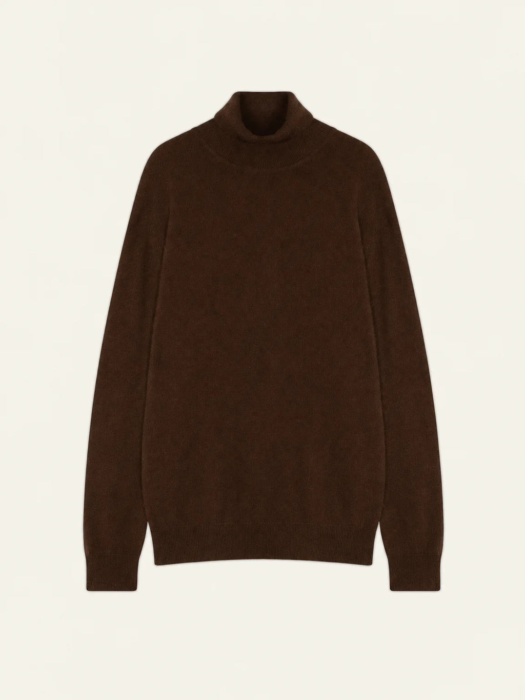 BANGE Pullover Rollkragen Kaffeebraun