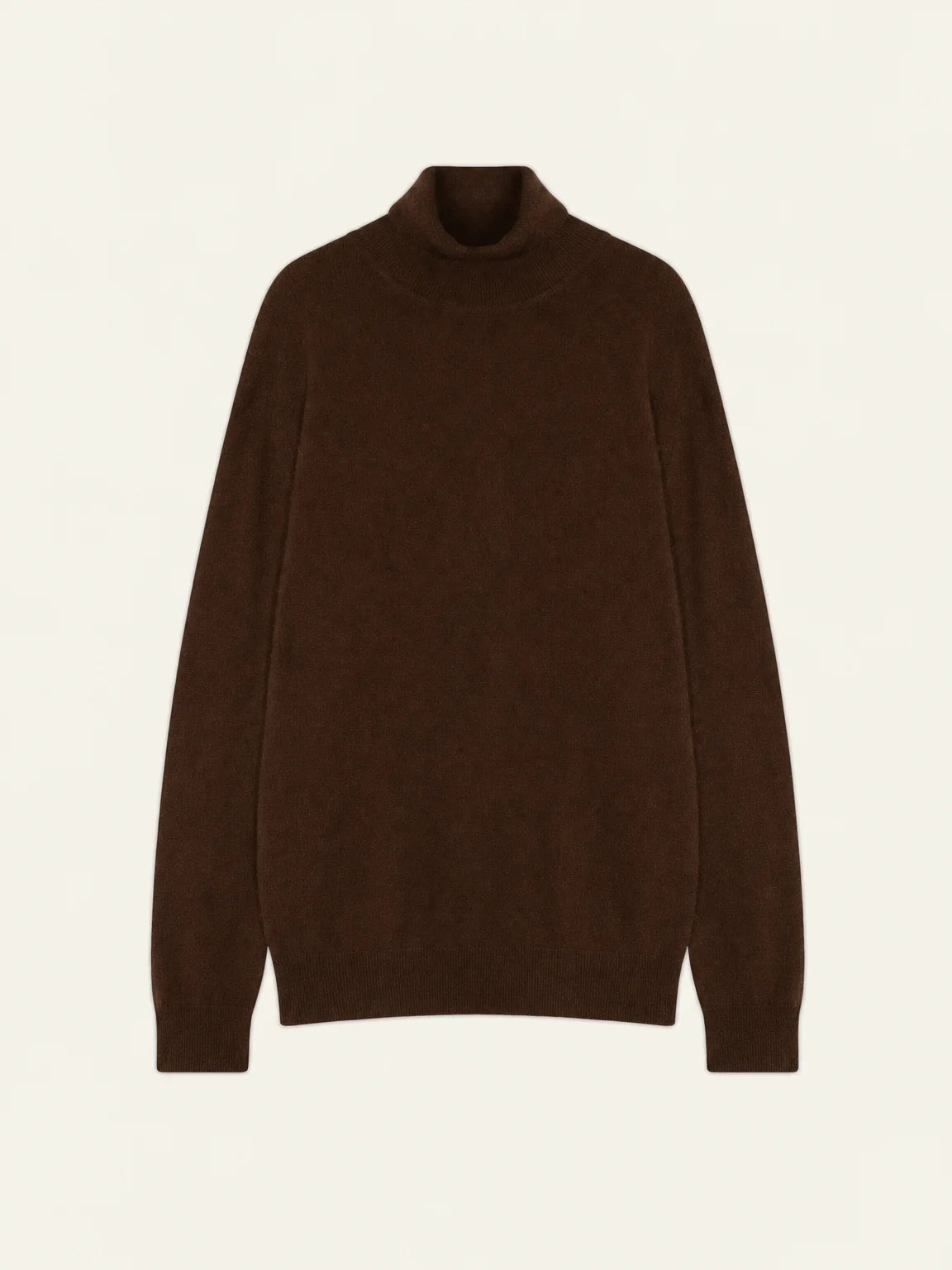 BANGE Pullover Rollkragen Kaffeebraun