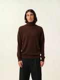 BANGE Pullover Rollkragen Kaffeebraun