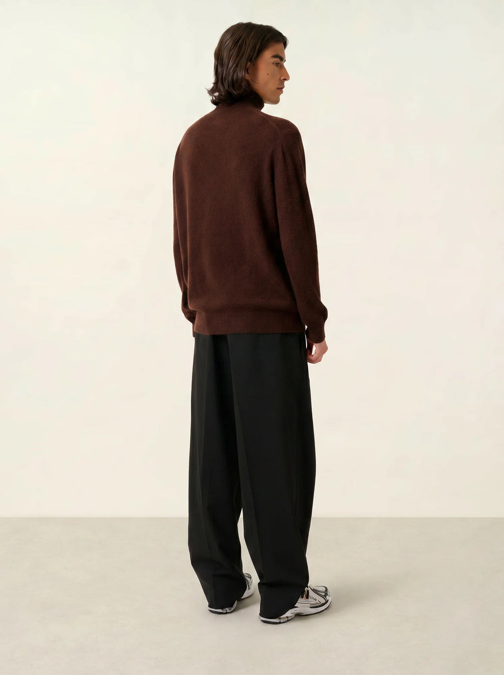 BANGE Pullover Rollkragen Kaffeebraun