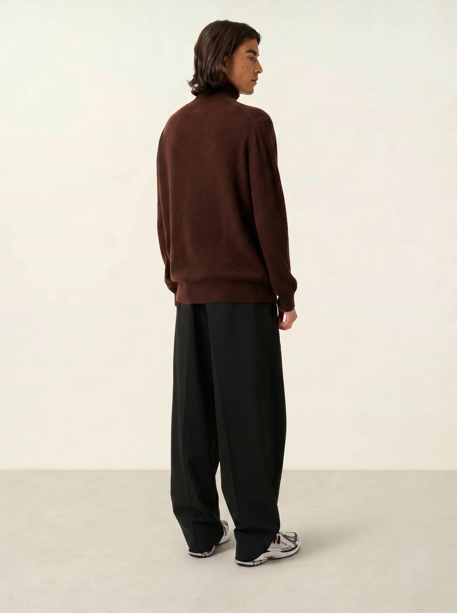 BANGE Pullover Rollkragen Kaffeebraun