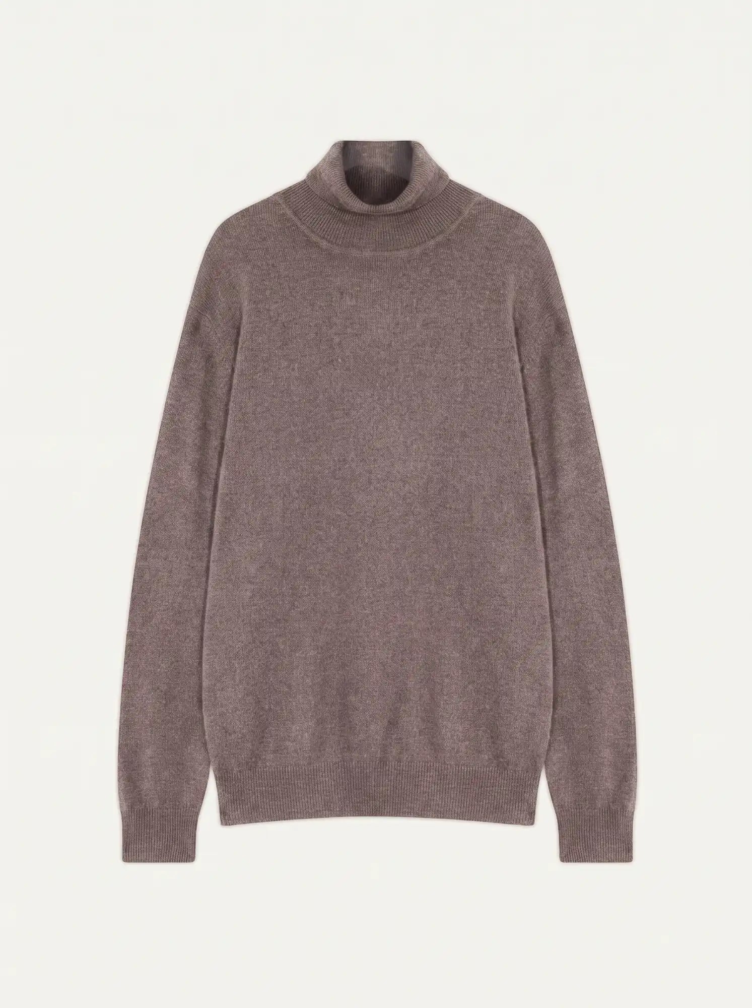 BANGE pull col roulé caribou chiné