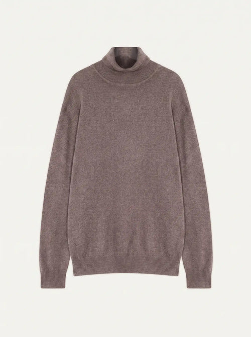 BANGE pullover rollkragen caribou meliert