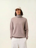 BANGE pull col roulé caribou chiné