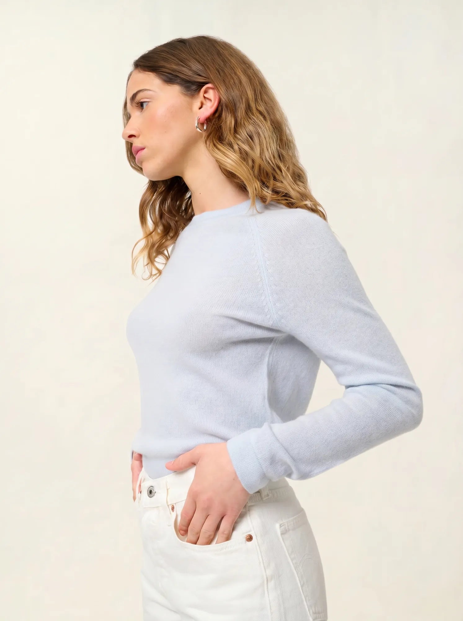 ECRIN pull col rond givre
