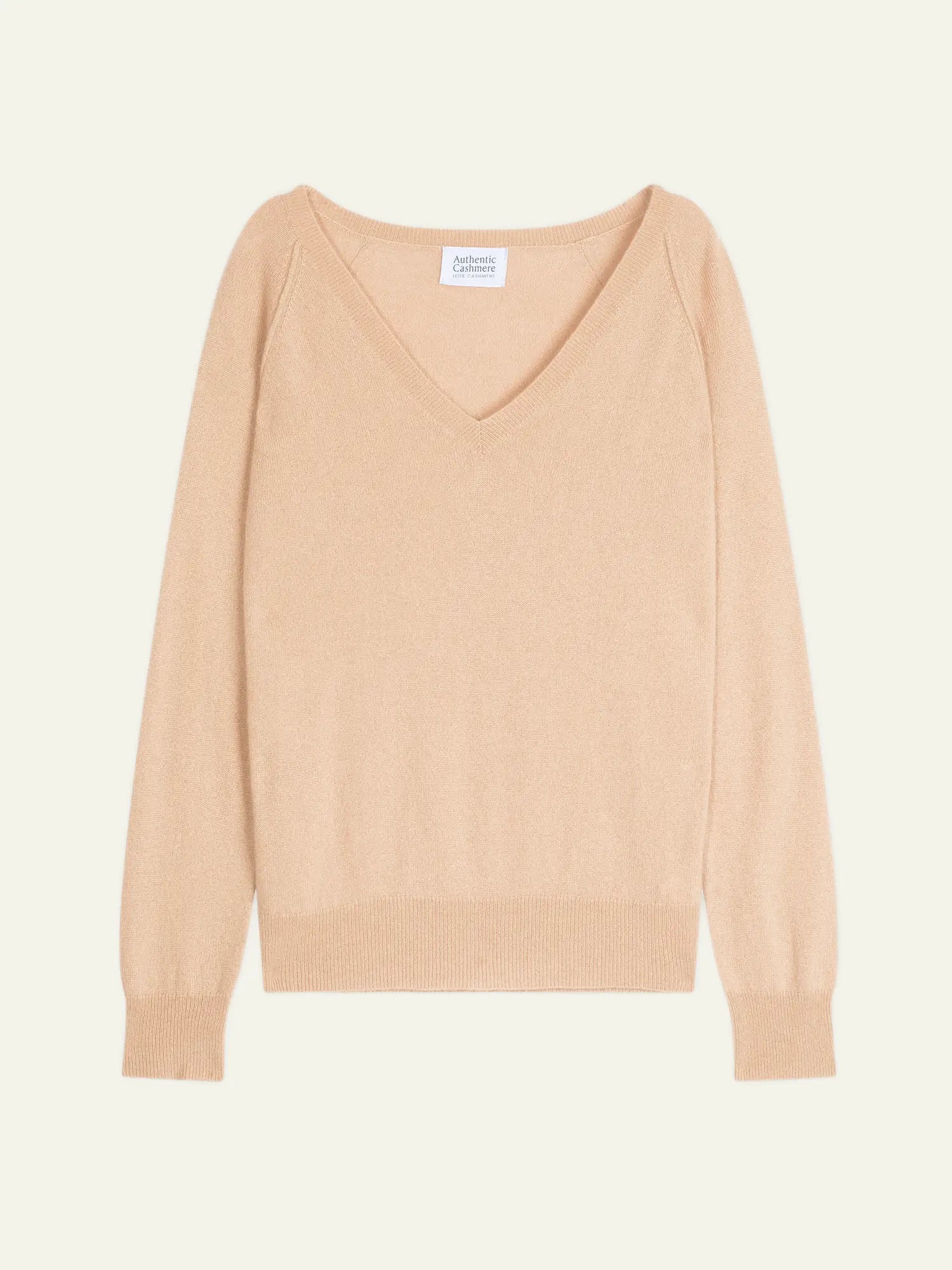 GIUSALET sweater v-neck beige