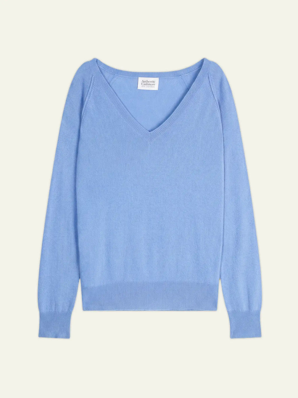 GIUSALET Pullover V-Ausschnitt Babyblau