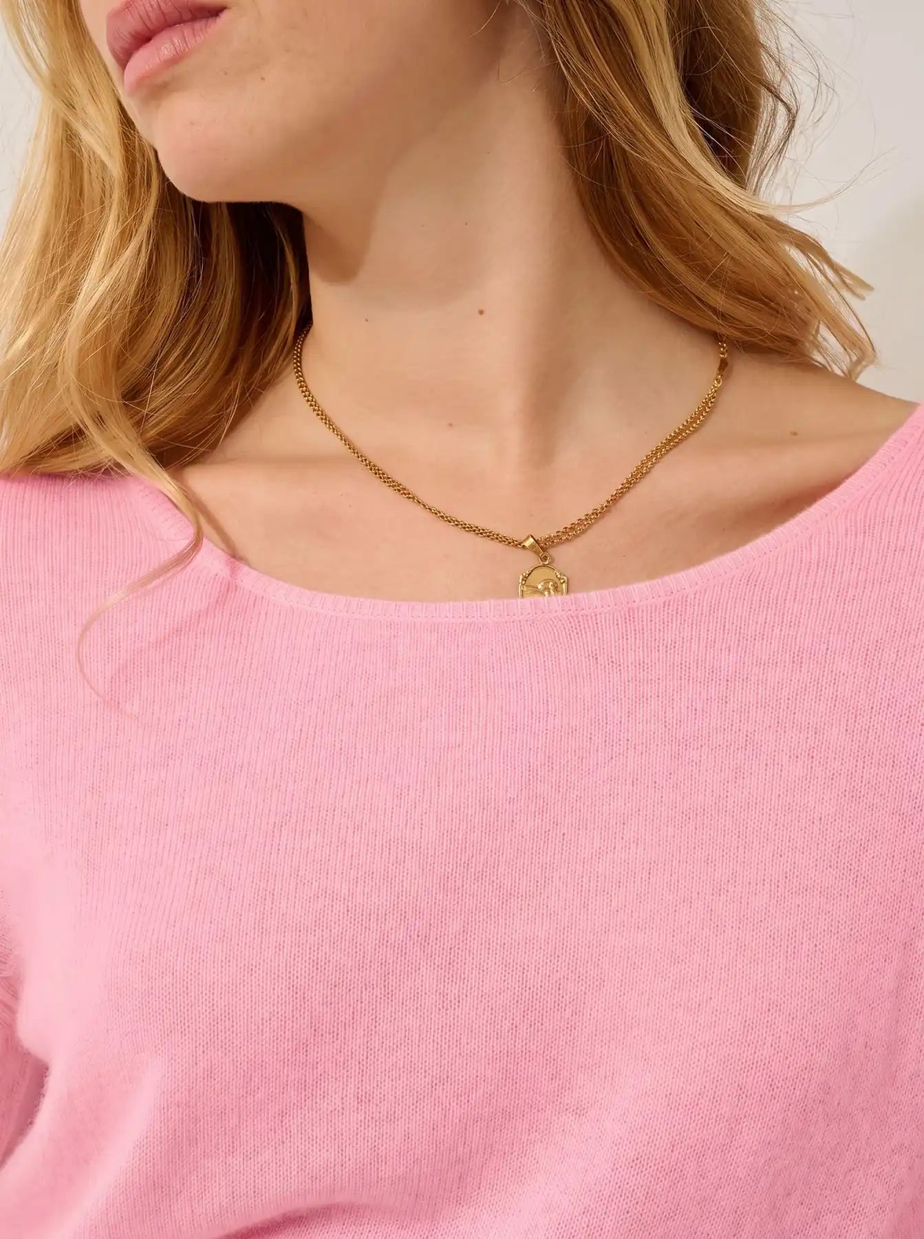 LANFON sweater crew neck bubblegum