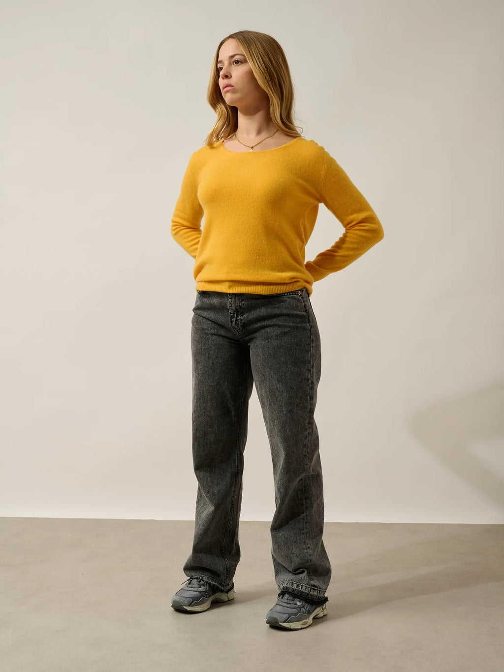 LANFON sweater crew neck loquat