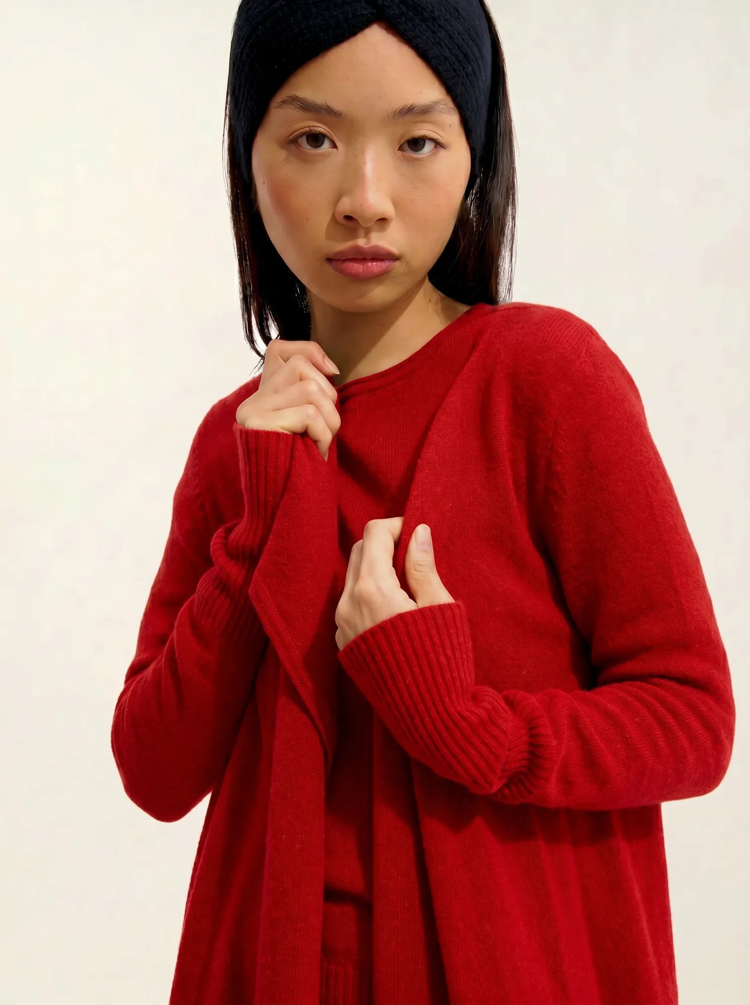 CHÉSERY Jacket Long Carmine