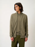 ALBARON gilet zippé col montant army
