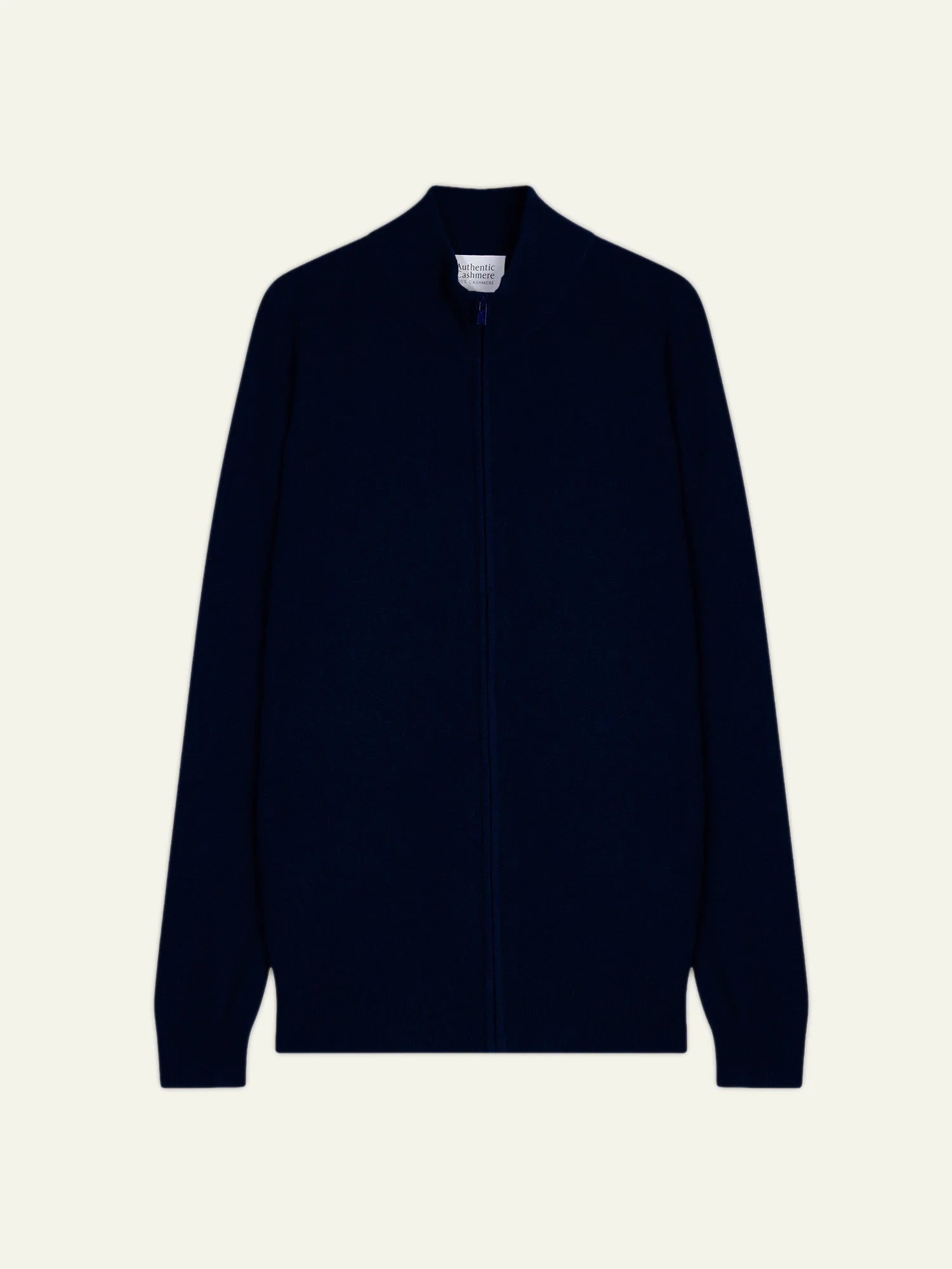 ALBARON gilet zippé col montant bleu marine