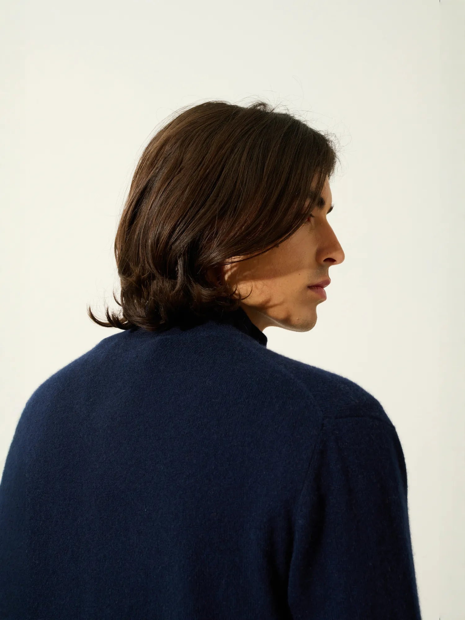 ALBARON gilet zippé col montant bleu marine