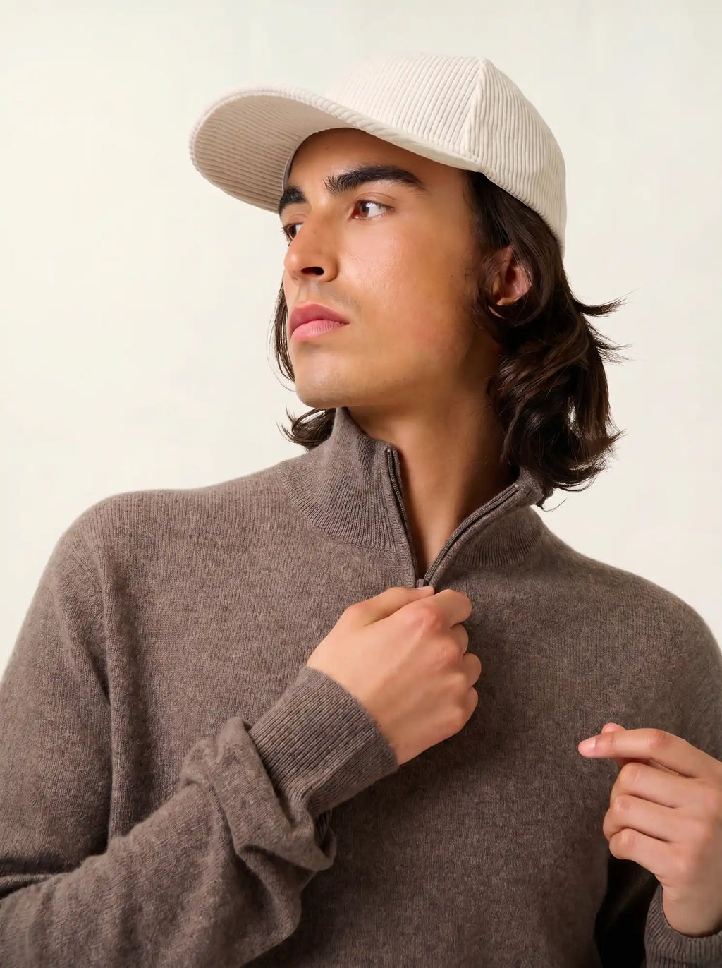 AMBIN pull camionneur taupe chiné
