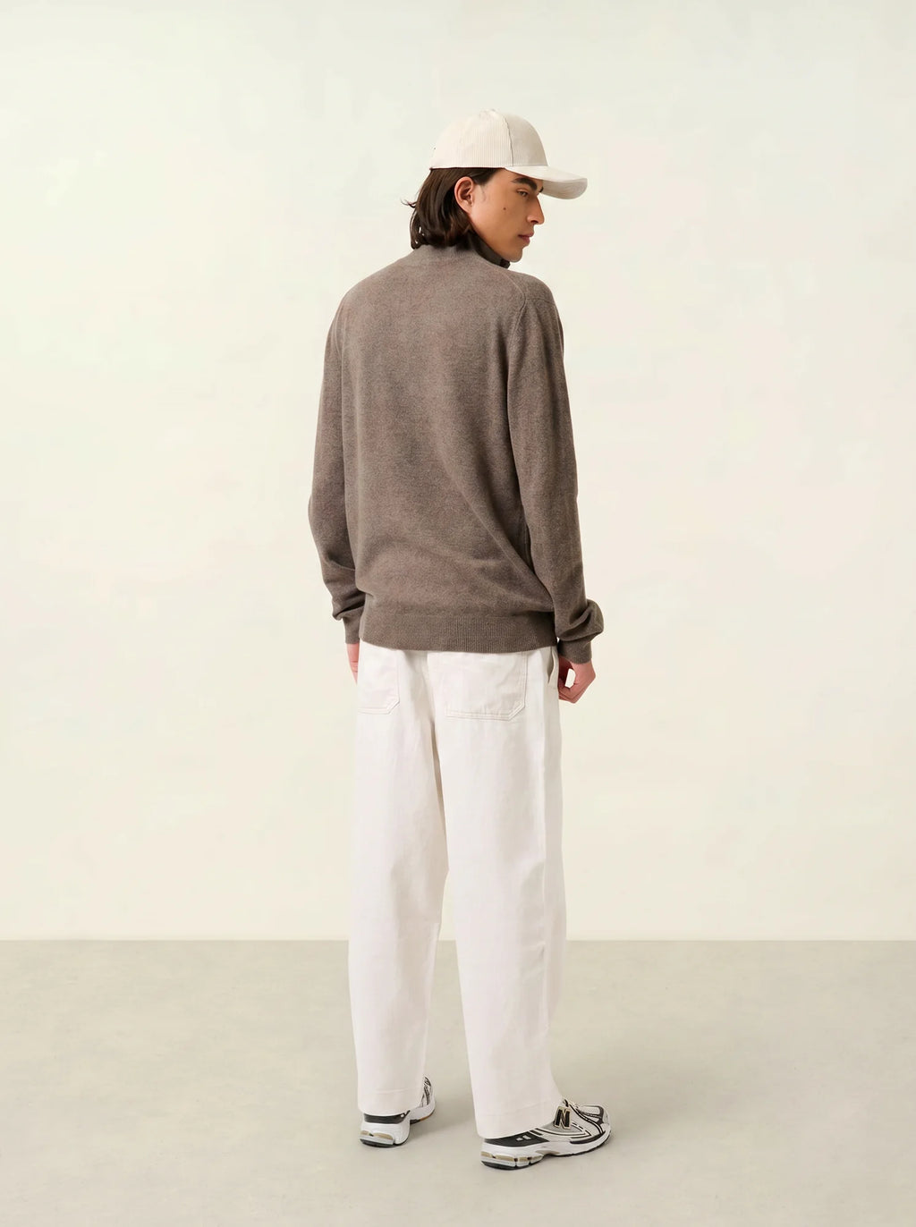 AMBIN pull camionneur taupe chiné
