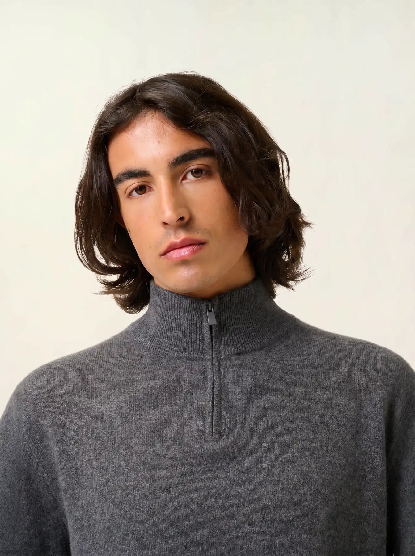 AMBIN pull camionneur anthracite chiné