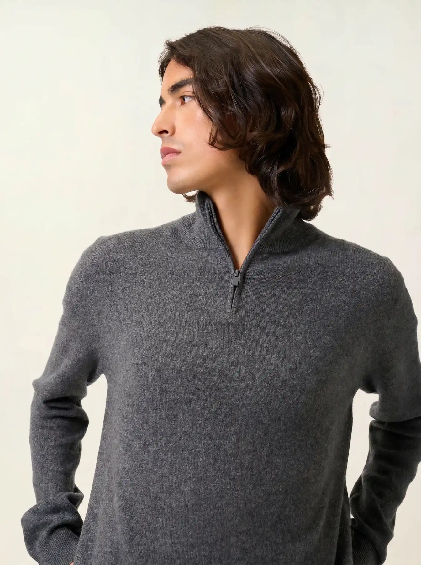 AMBIN pull camionneur anthracite chiné