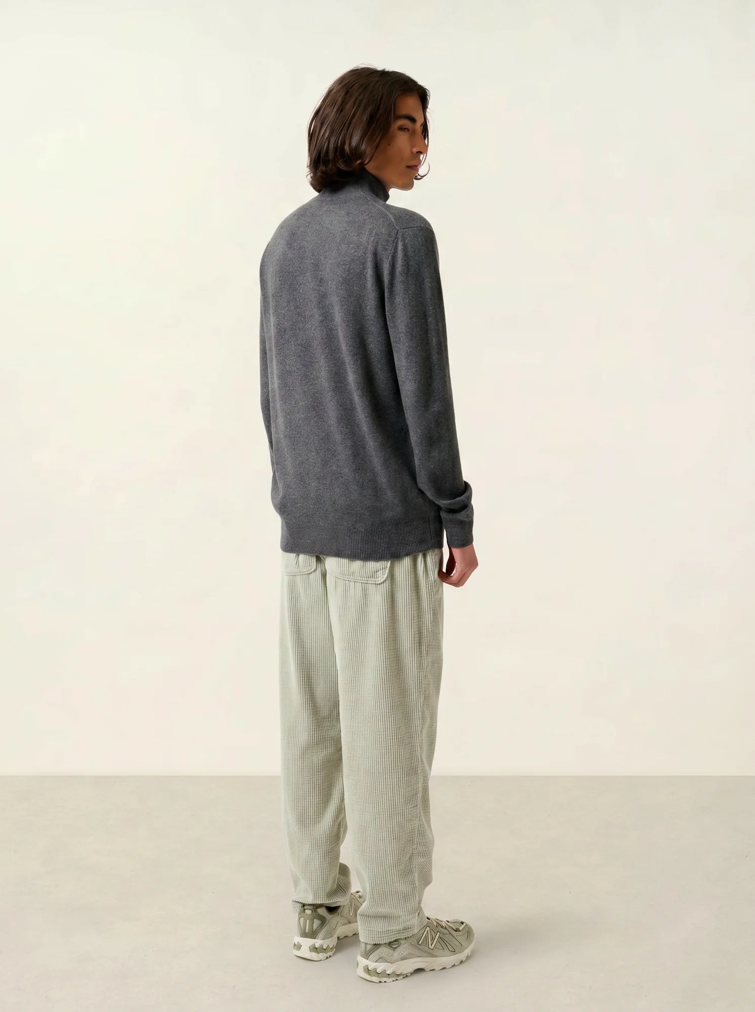 AMBIN pull camionneur anthracite chiné