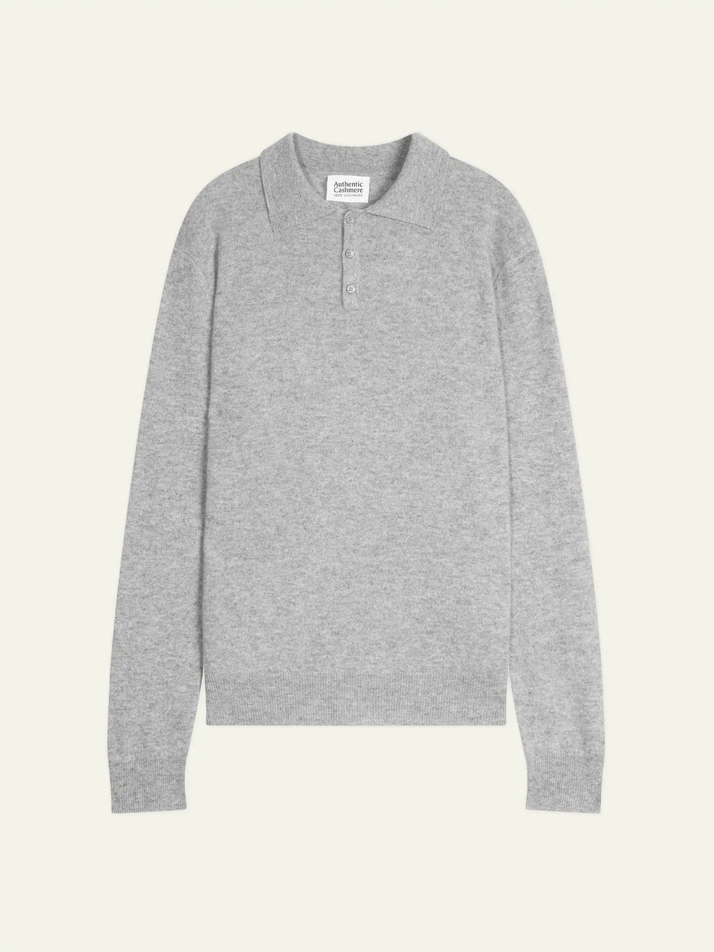 CHARVET polo manches longues nuage chiné