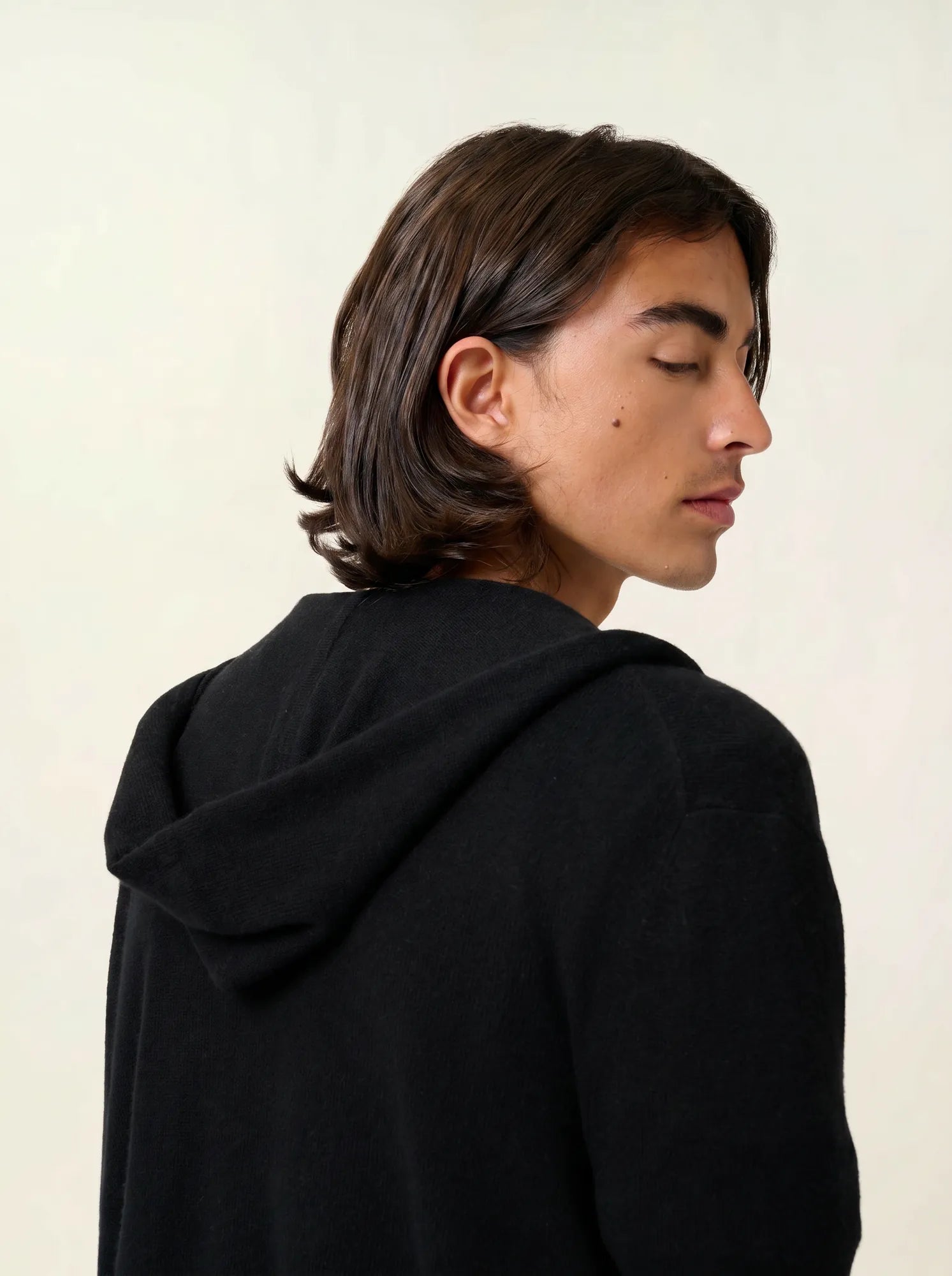 NEURRE gilet zippé capuche noir