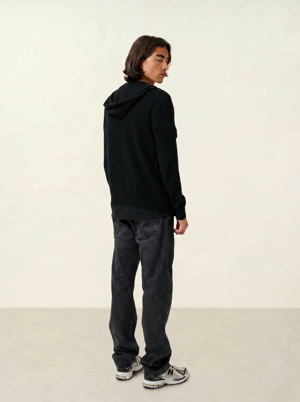 NEURRE gilet zippé capuche noir