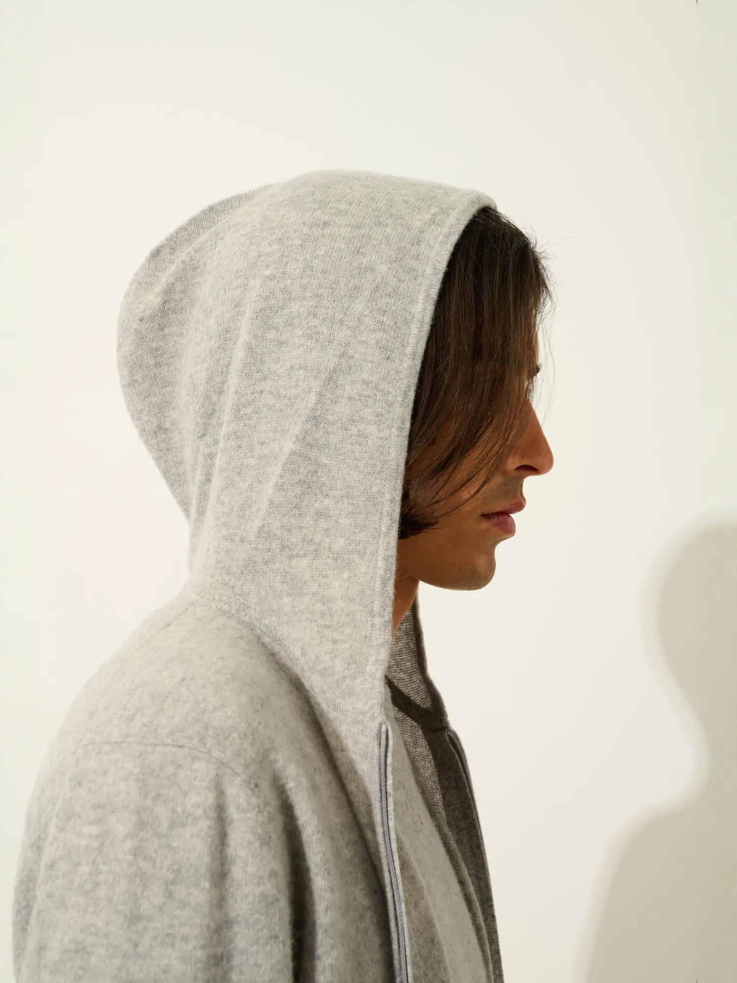 NEURRE gilet zippé capuche nuage chiné