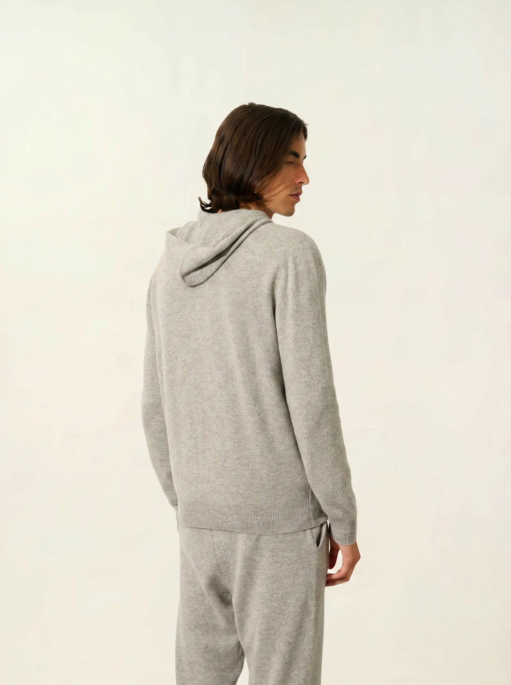NEURRE gilet zippé capuche nuage chiné
