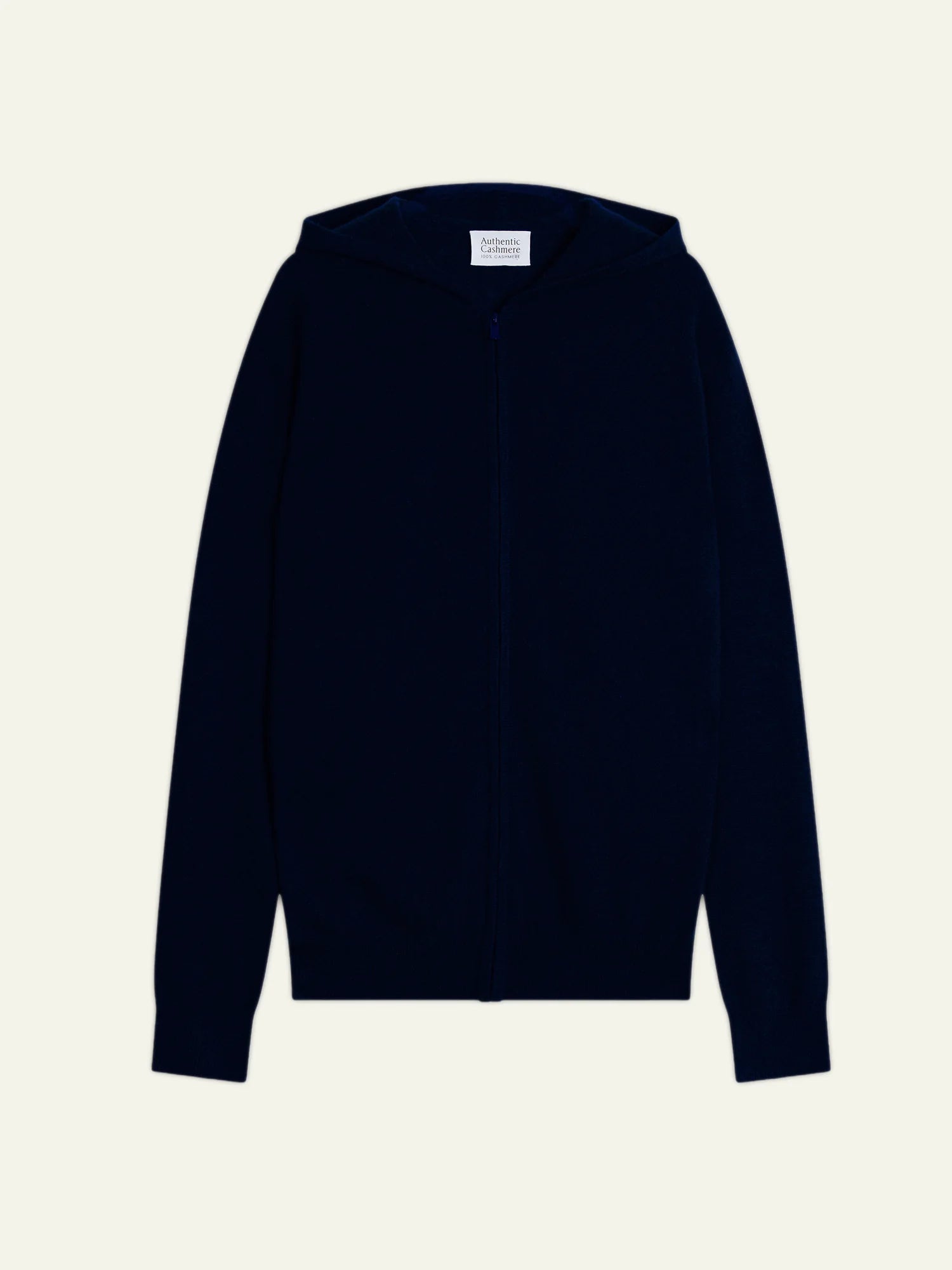 NEURRE gilet zippé capuche bleu marine