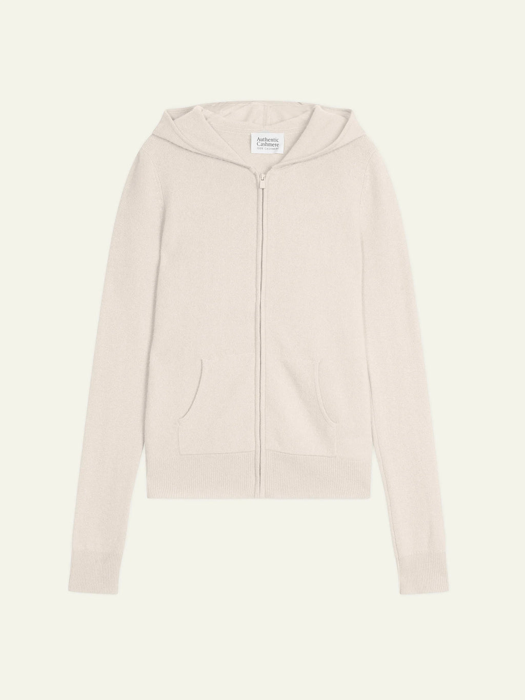 COLOMBIS gilet zippé capuche ivoire