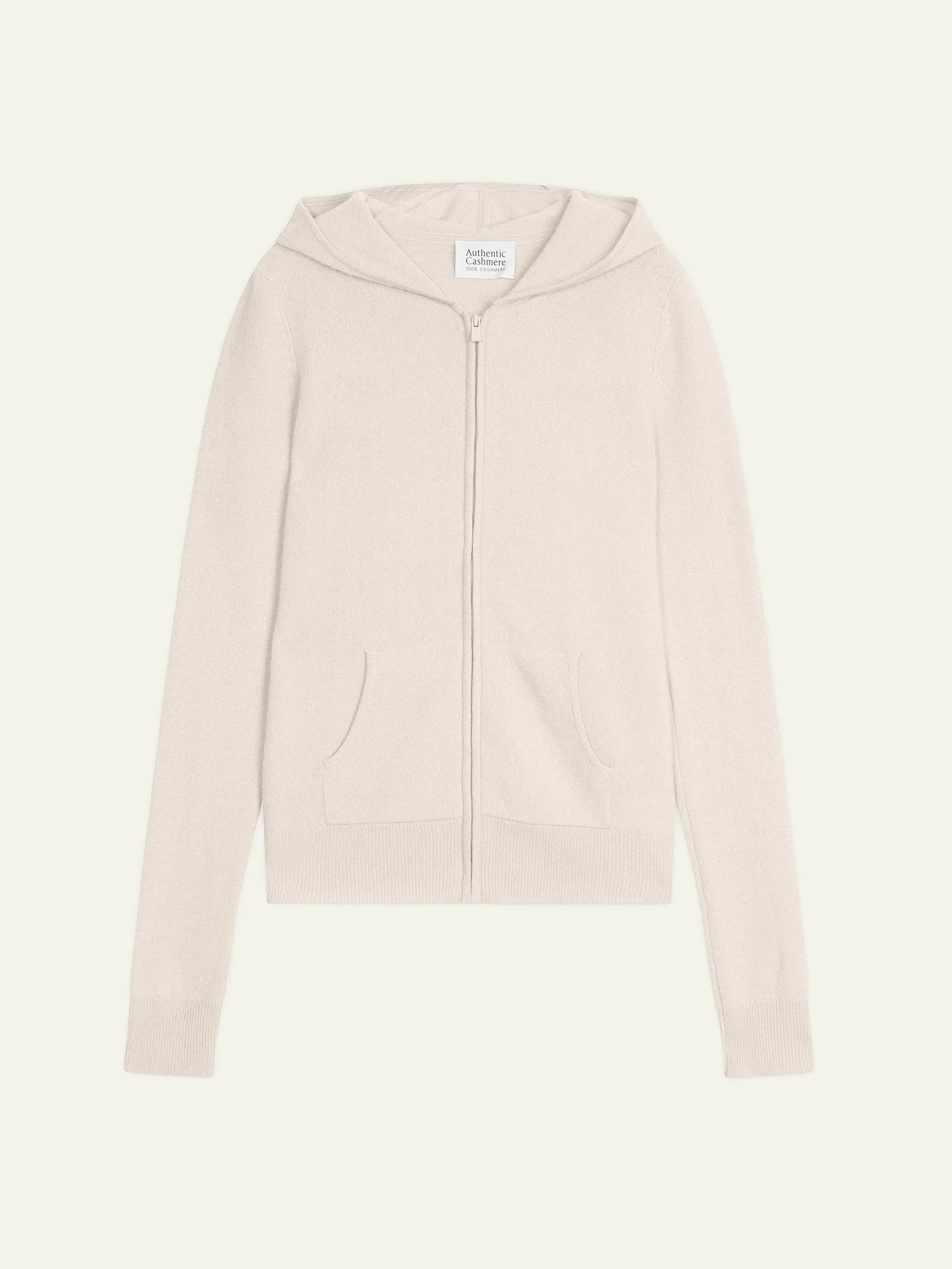 COLOMBIS gilet zippé capuche ivoire