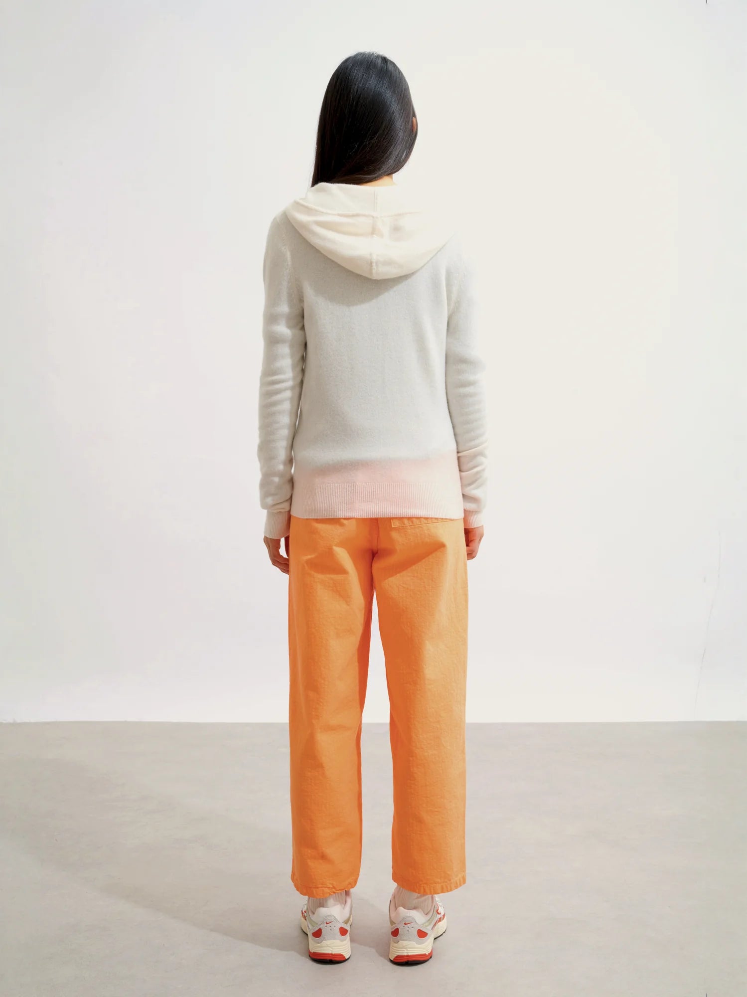 COLOMBIS gilet zippé capuche ivoire
