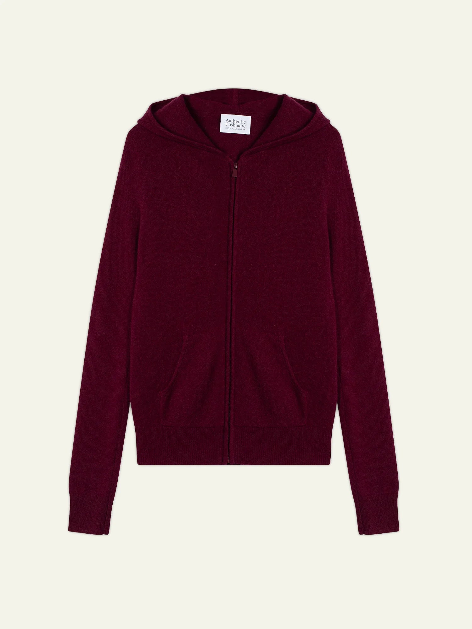 COLOMBIS gilet zippé capuche bordeaux